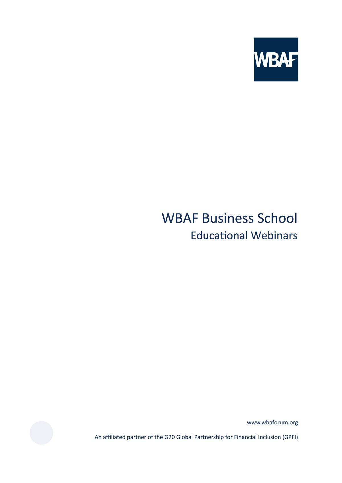 Wbaf Business School - Educational Webinars